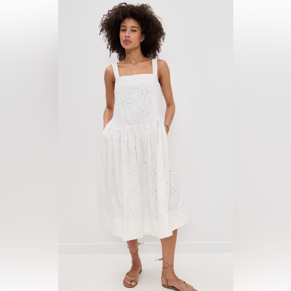 Free People Primavera eyelet midi dress